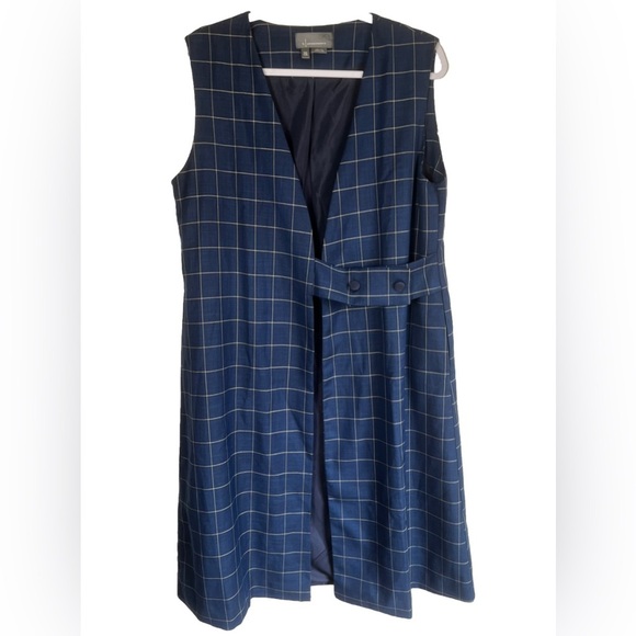 Anthropologie Plaid Longline Menswear Vest One size - Picture 4 of 8